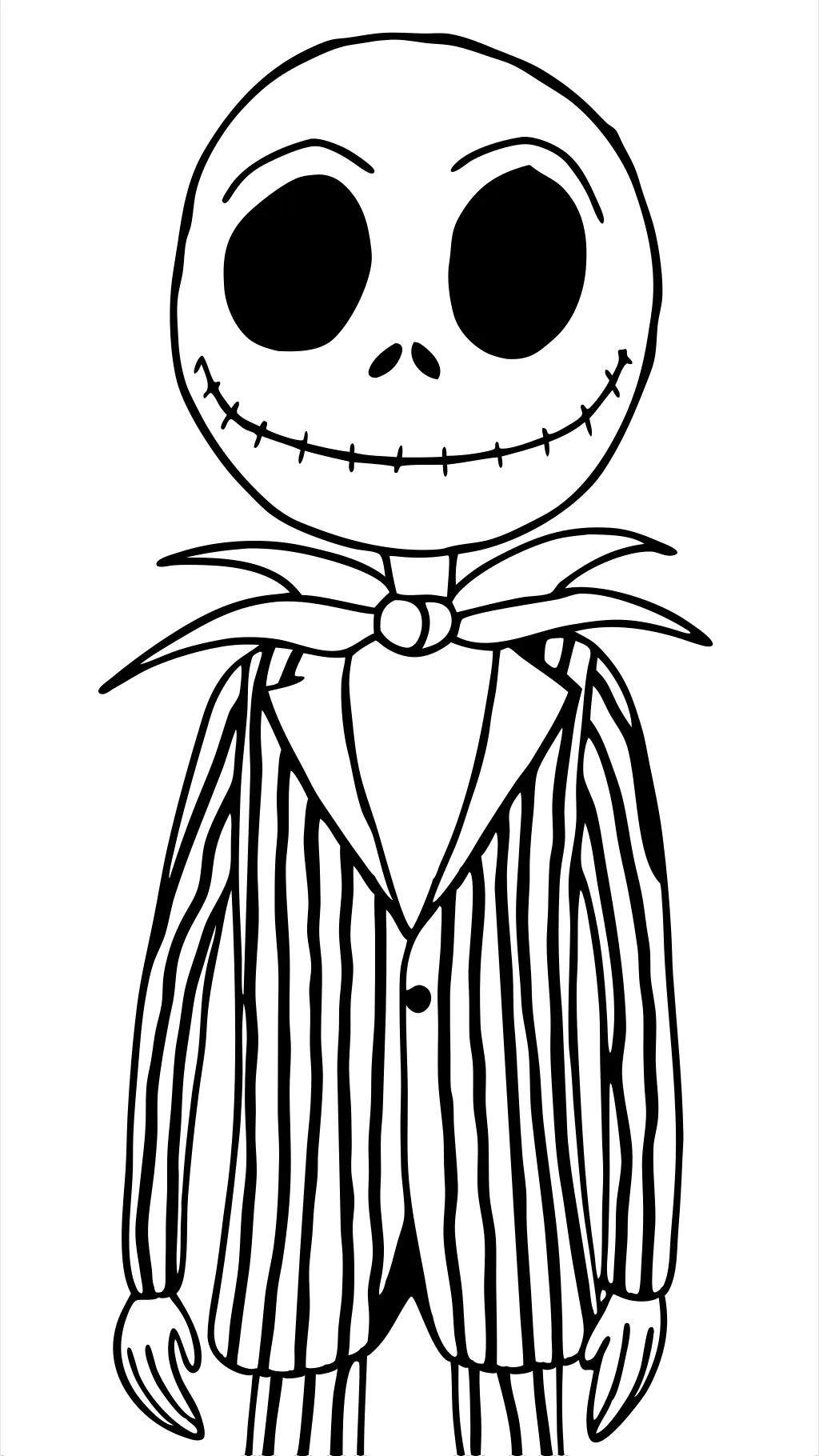 easy jack and sally coloring pages